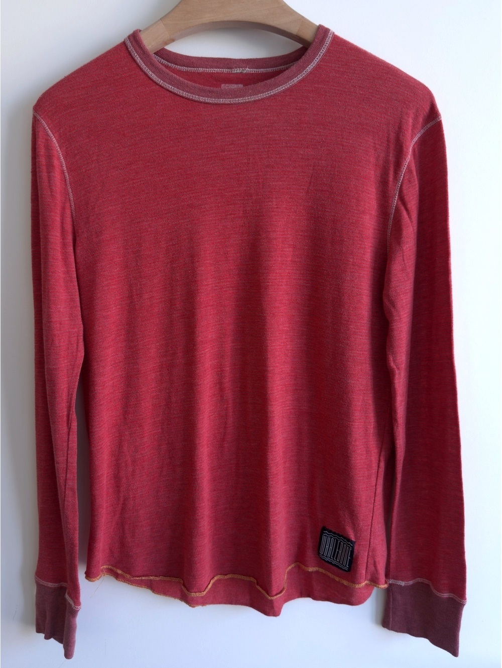 Bone M x Whalebone Handmade Montauk Long Sleeve Shirt Men’s Medium Red